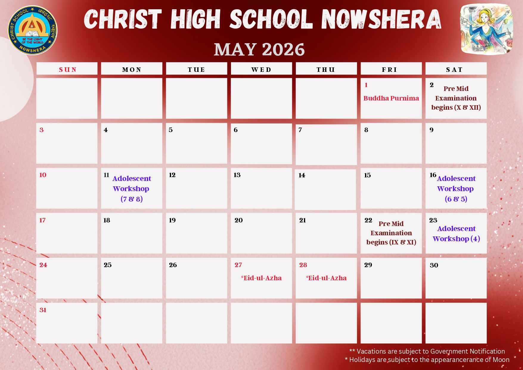 School Calender